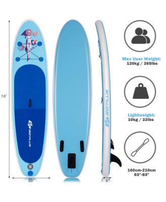 1 pcs 10' Inflatable Stand Up Paddle Board SUP Surfboard