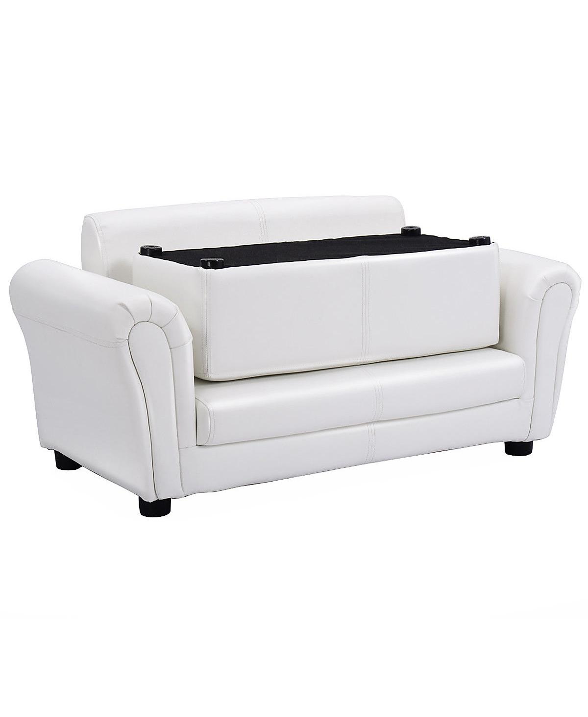 CostwayKids Sofa Armrest Chair Couch Lounge Birthday Gift - White