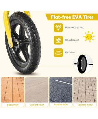 Kids Balance Bike No Pedal Training Bicycle w/ Adjustable Handlebar and Seat