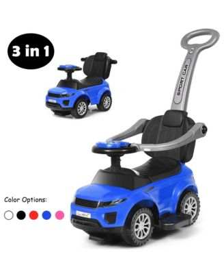 3 in 1 Ride on Push Car Toddler Stroller Sliding Car w/Music