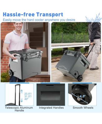 42 Qt Portable Cooler Roto Molded Ice Chest Insulated 5-7 Days