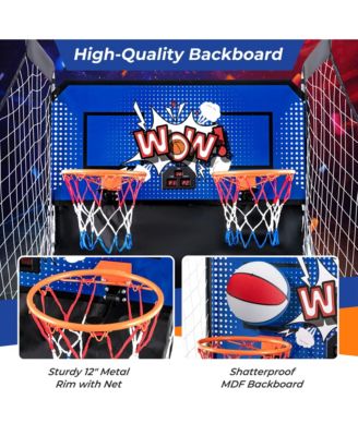 Dual Shot Basketball Arcade Game with 8 Game Modes Arcade Sound Electronic Scoring