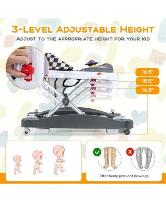 Baby 6 in 1 Walker Adjustable Walker & Activity Center with Music Tray