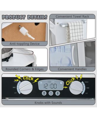 Kid s Pretend Play Kitchen Toddler Kitchen Playset with Blackboard