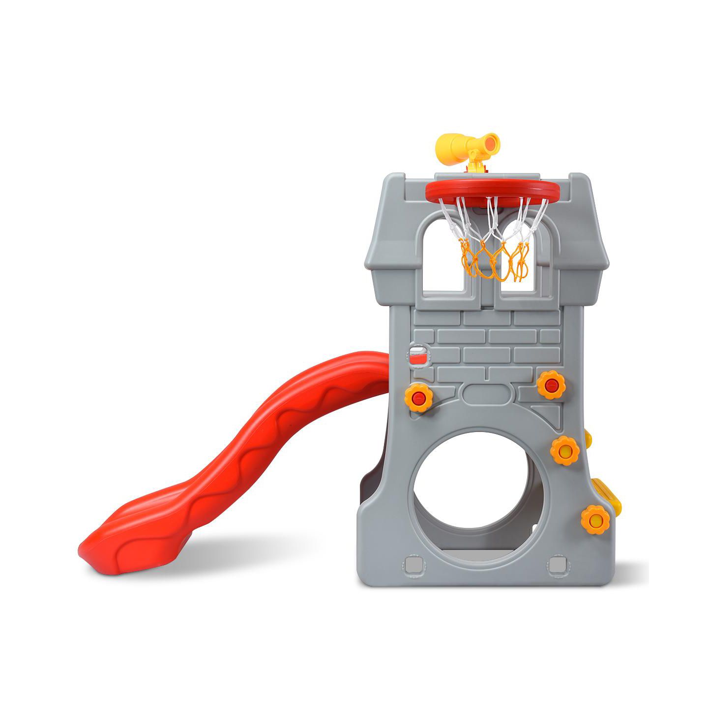 Детские игрушки Costway Children Climber Slide Set w/ Basketball Hoop and Telescope Toy — фото 10