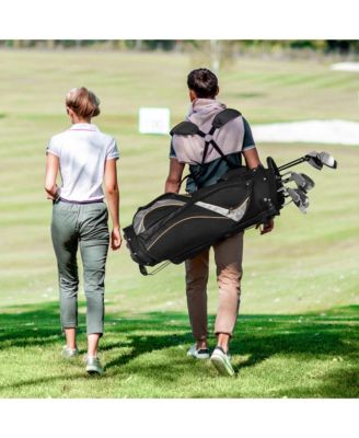 Golf Stand Bag Portable Lightweight Golf Carry Club Bag