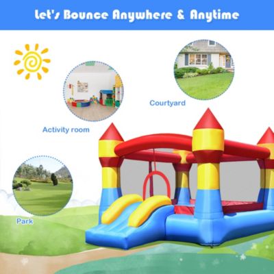 Kid Inflatable Bounce House Castle Moonwalk Playhouse Jumper Slide