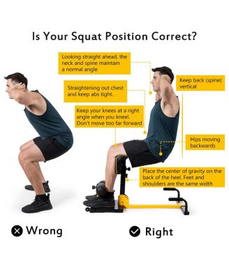 8-in-1 Multifunctional Squat Machine Deep Squat Home Gym Fitness Equipment