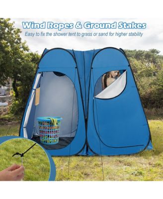 Outdoor 7.5FT Portable Pop Up Shower Privacy Tent Dressing Changing Room Camping