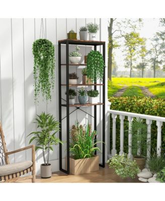 4-Tier Over the Toilet Storage Rack Freestanding Bathroom Organizer