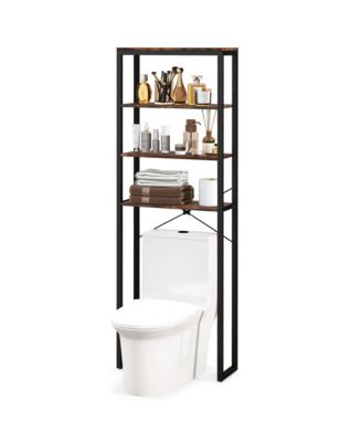 4-Tier Over the Toilet Storage Rack Freestanding Bathroom Organizer