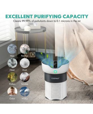 H13 True HEPA Air Purifier with 3-Stage Filtration for Home or Office, Covers Up to 1300 Sq Ft
