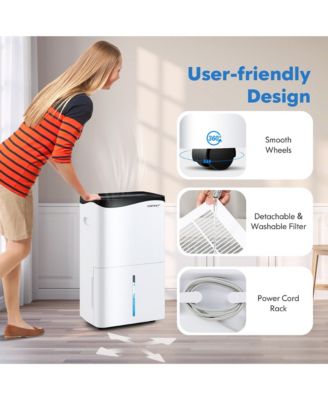 100-Pint Dehumidifier for Home & Basements w/ Smart App& Alexa Control
