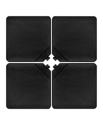 Patio 4pcs 13L Cantilever Offset Umbrella Base Heavy Duty Outdoor Square