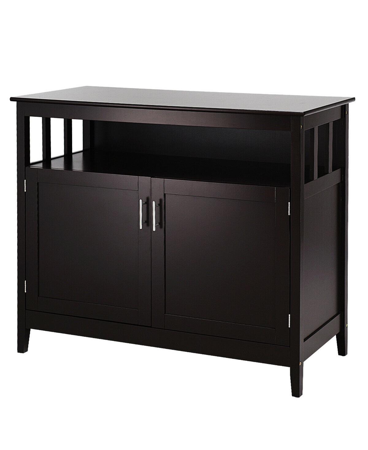 Costway Modern Kitchen Storage Height Cabinet Buffet Server Table