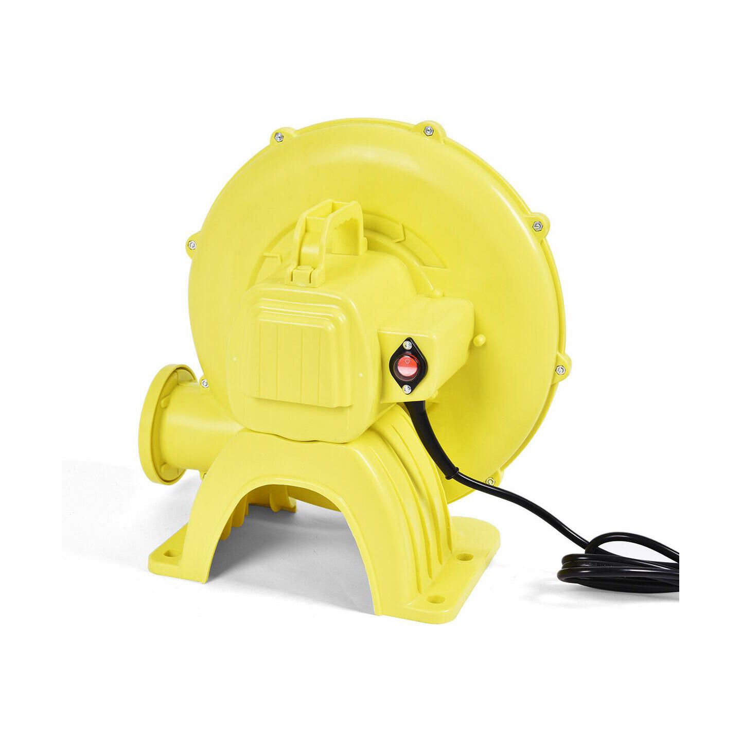 Детские игрушки Costway 480 Watt Air Blower Pump Fan For Inflatable Bounce Houses, Ages 3 & Up, цвет: Жёлтый — фото 6
