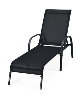 Patio Chaise Lounge Outdoor Folding Recliner Chair