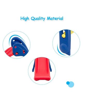 2 Step Children Folding Slide Plastic Fun Toy Up-down Suitable for Kids