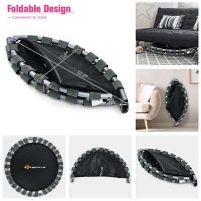 36'' Kids Trampoline Rebounder W/Full Covered Handrail