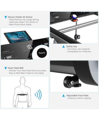 Folding Electric Treadmill Jogging MachineBluetooth10 Preset Programs