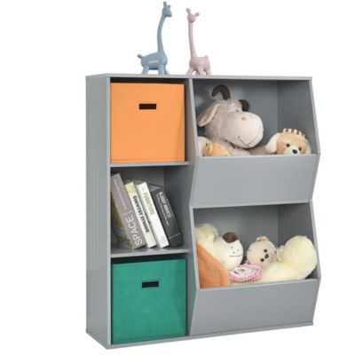 Kids Toy Storage Cubby Bin Floor Cabinet Shelf Organizer