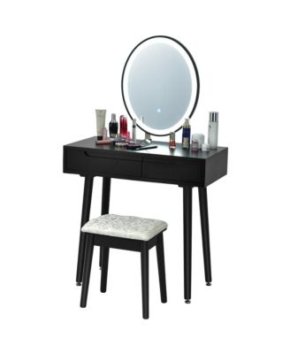 Vanity Makeup Table Touch Screen Dressing Table Stool Set