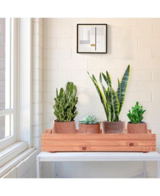 Wooden Decorative Planter Box for Garden Yard and Window