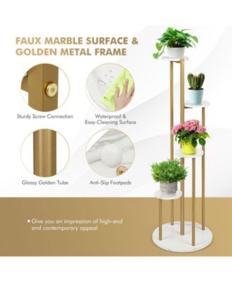 4-Tier 48.5 Inch Metal Plant Stand