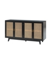 Hulala Home Byblis Rattan Tv Stand for TVs up to 65