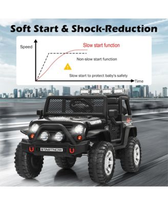 12V Kids Ride On Truck Remote Control Electric Car with Lights&Music