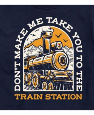 Hybrid Apparel Dont Make Me Take You Train Station Men's Short Sleeve Tee