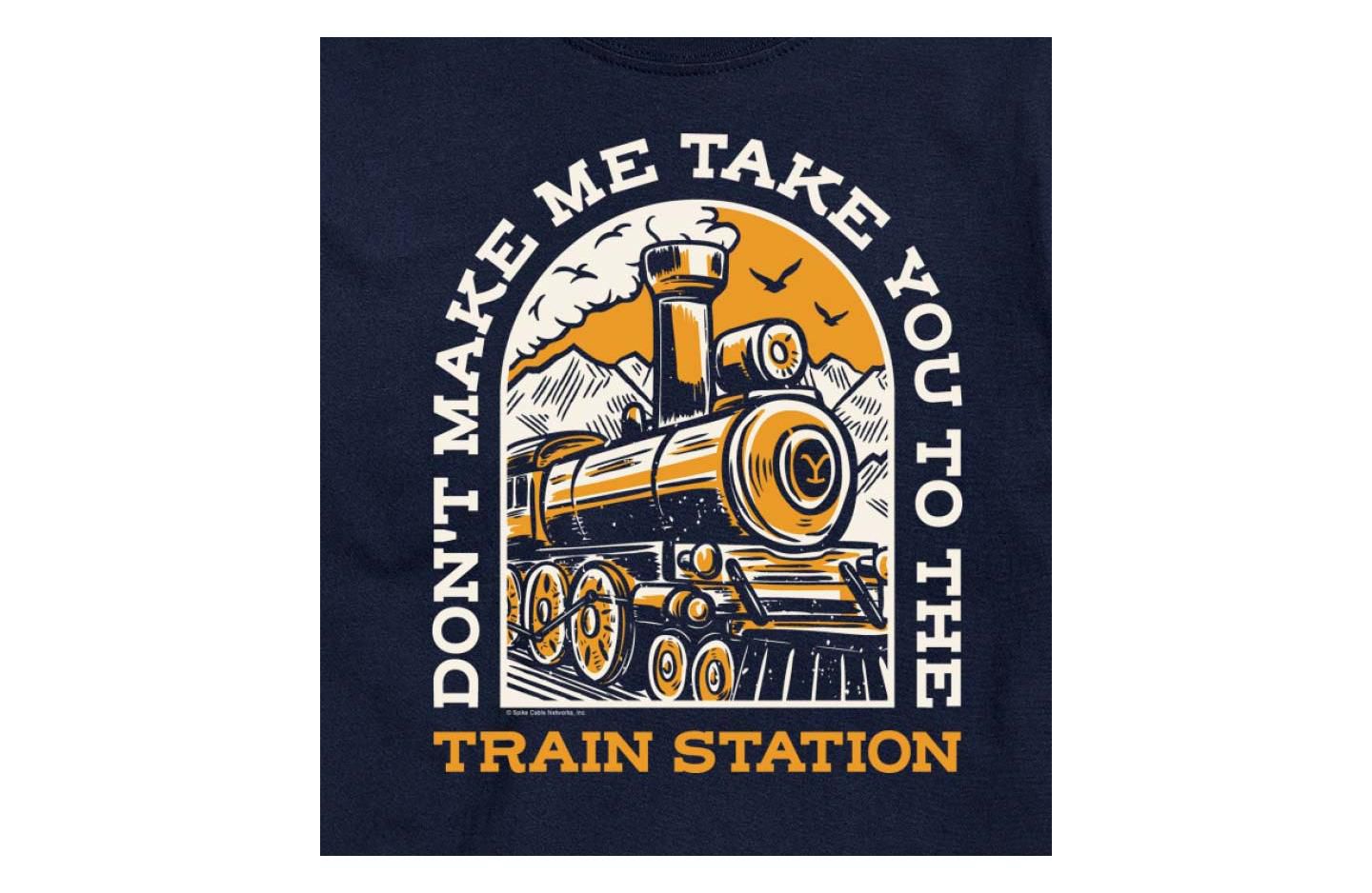Мужская футболка AIRWAVES Hybrid Apparel Dont Make Me Take You Train Station Short Sleeve, цвет: Чёрный — фото 7