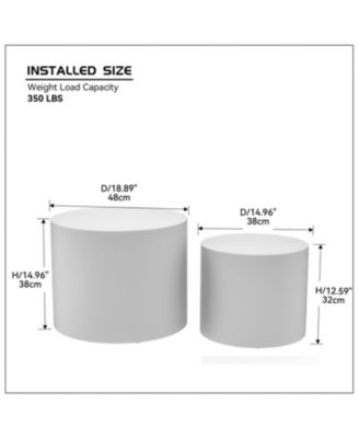   Veneer Nesting Table Set (2-Pack)