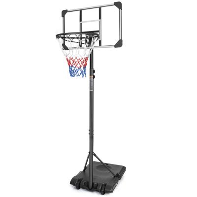Adjustable Portable Basketball Hoop System with Stable Base