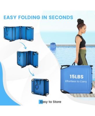 Beach Chaise Lounge Chair with Face Hole and Removable Pillow