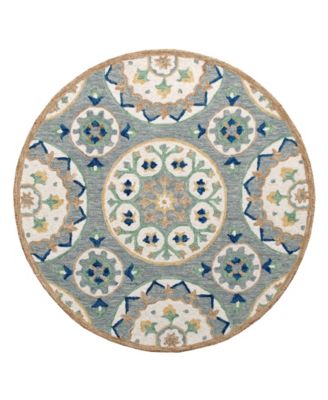 Rochelle RUG-135 7'3"x7'3" Round Area Rug