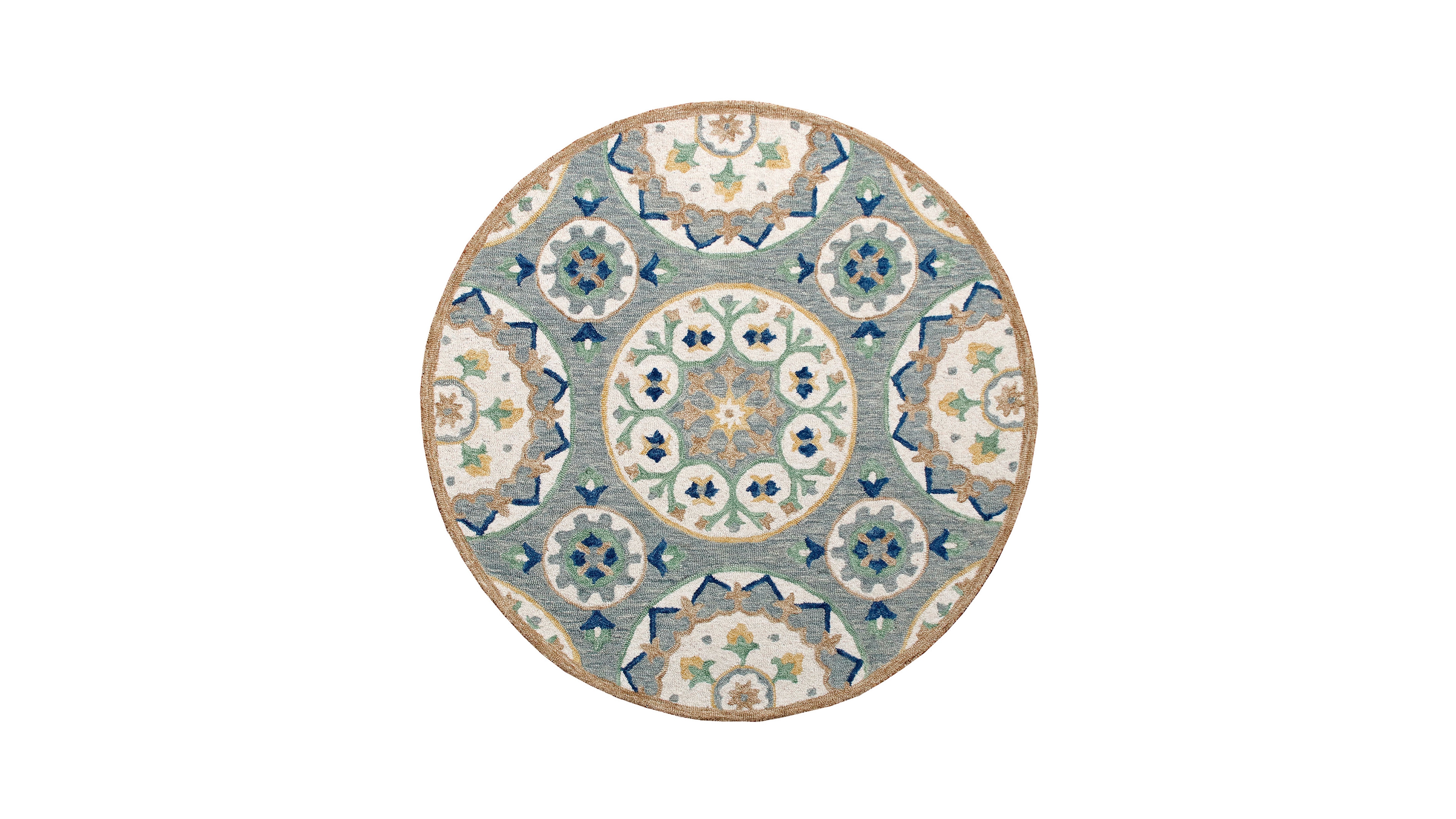 Closeout! Lr Home Rochelle Rug-135 7'3"x7'3" Round Area Rug