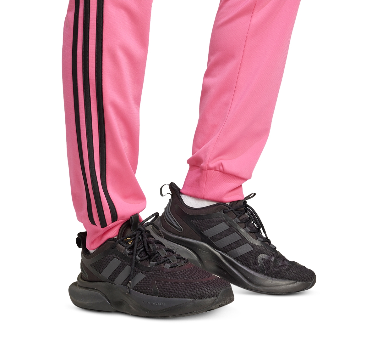 adidas Women's Essentials Warm-Up Slim Tapered 3-Stripes Track Pants, Xs-4X - Black