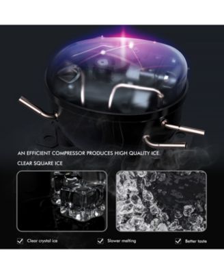 Countertop Electric Ice Maker with Ice Scoop and Basket