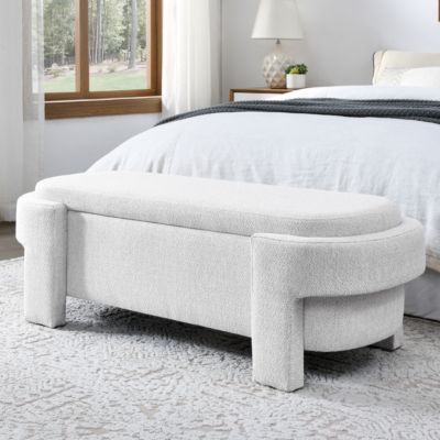Upholstered Linen Storage Bench