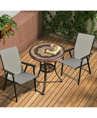 Set of 2 Outdoor Patio Folding Chairs