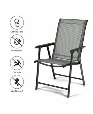 Set of 2 Outdoor Patio Folding Chairs