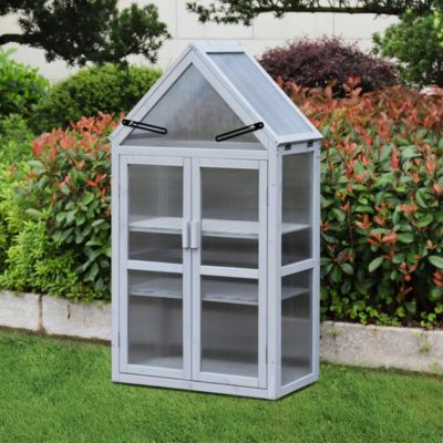 Streamdale Small Outdoor/Indoor Greenhouse Kit & Plant Stand