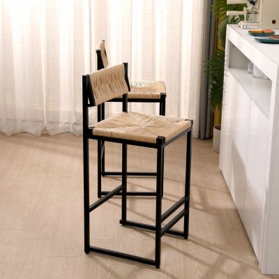 2 Honey Bar Stools & Dining Chairs Set