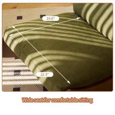 Streamdale Solid Wood Glider Chair with High-Quality Upholstery