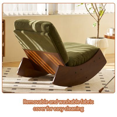 Streamdale Solid Wood Glider Chair with High-Quality Upholstery