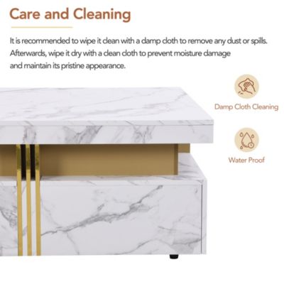 Modernsquare Storage Coffee Table With 4 Drawers