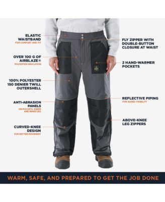 Men's ChillShield Insulated Pants - Warm, Waterproof, Lightweight Work Pants for Extreme Cold