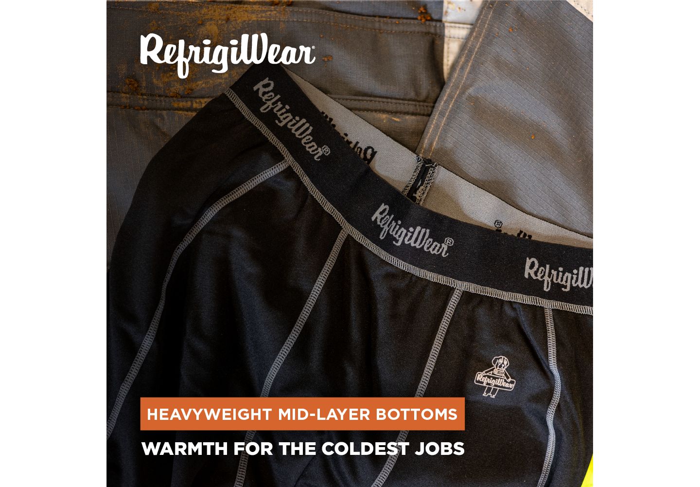 Мужские брюки RefrigiWear Heavyweight Stretch Knit Base-Layer Bottoms — фото 23