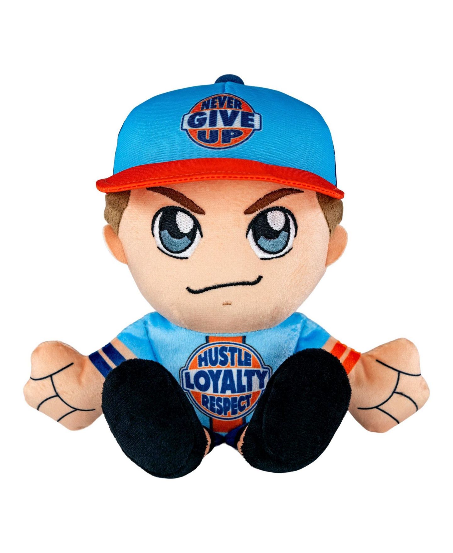 Детская мягкая игрушка Bleacher Creatures WWE John Cena 8" Kuricha Plush - Soft Chibi Inspired Wrestling Superstar — фото 1